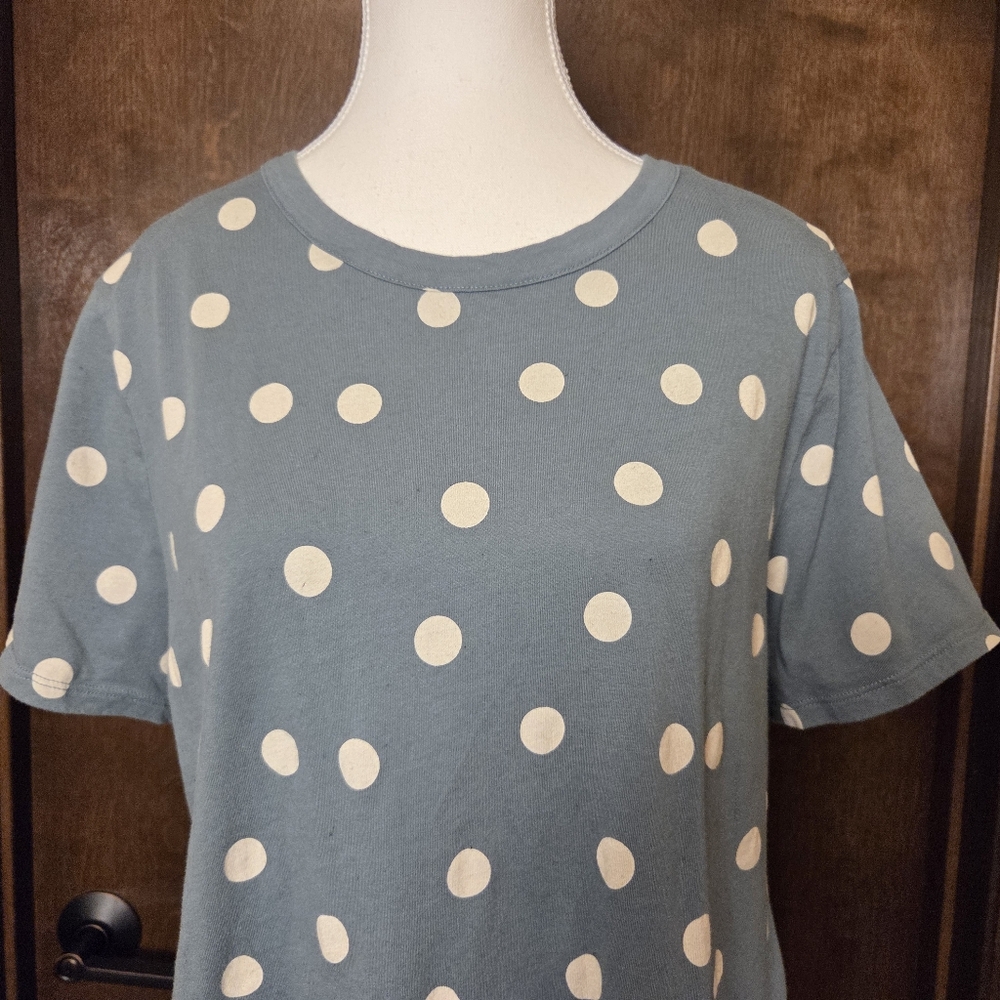 LC Lauren Conrad Polka Dot Short Sleeve Tee - Picture 3 of 9